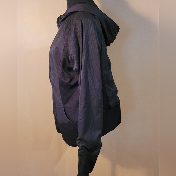 RBX Lined Lightweight Athletic/Windbreaker Jacket with Hood, Black, Size Large - Picture 4 of 12